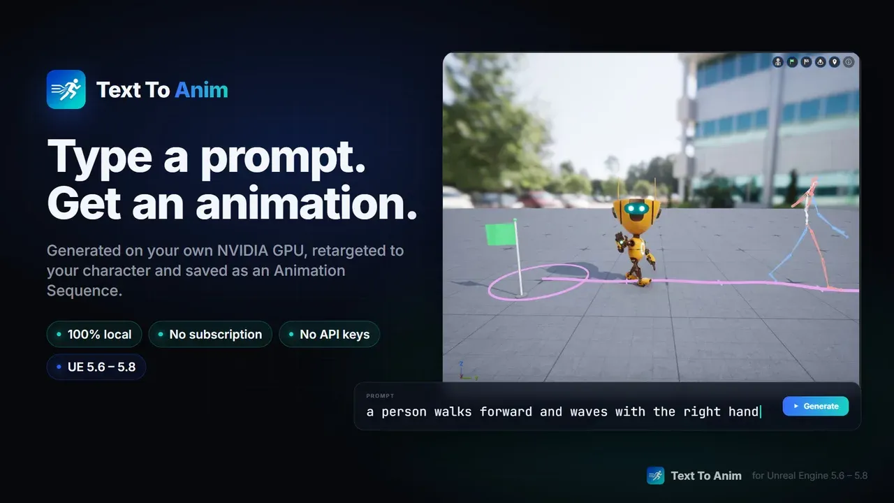 Text To Anim: type a prompt, get an animation
